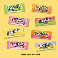 Laffy Taffy mini bars wrapper close-up with jokes for playful moments.
