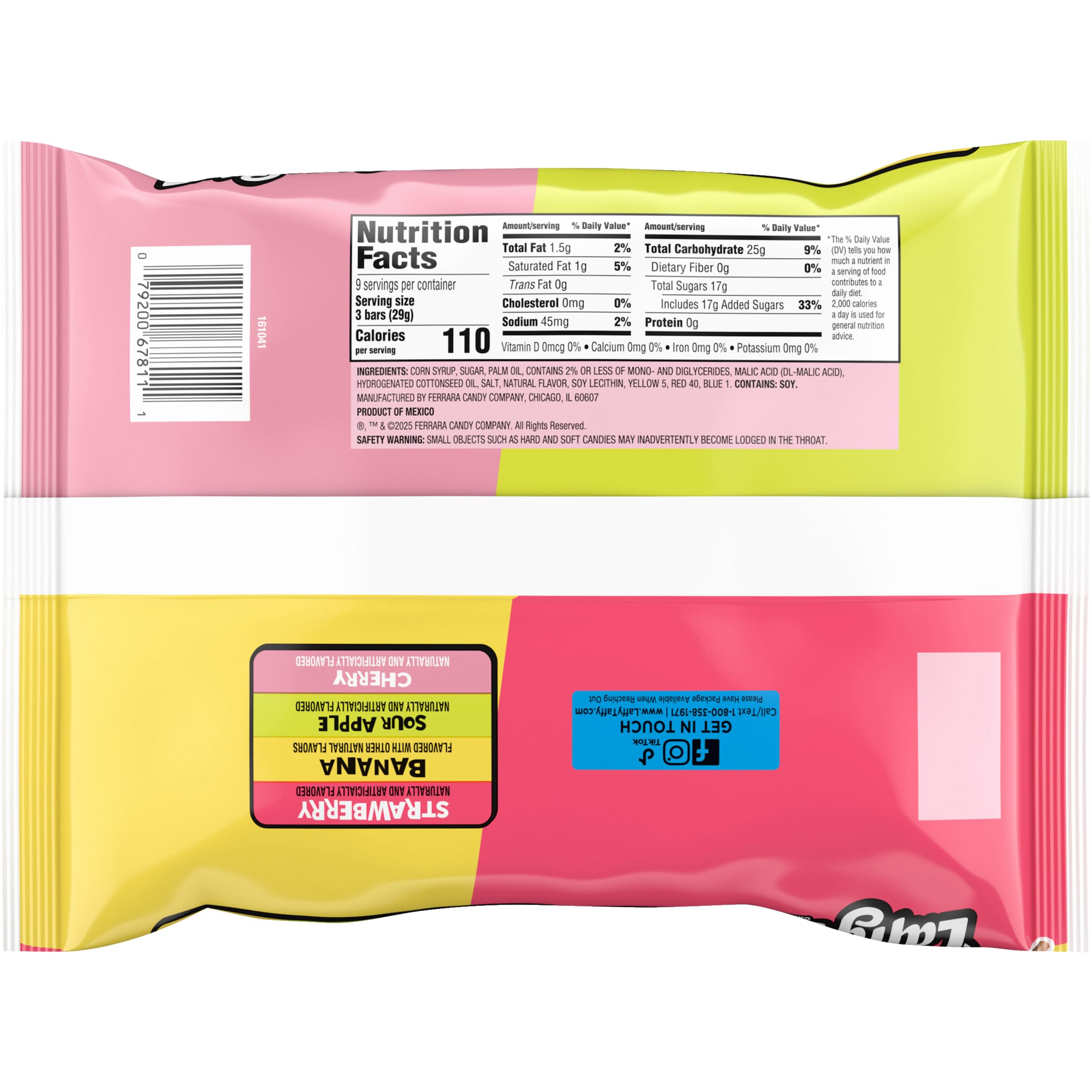 Laffy Taffy mini candy assortment image suggests quick, kid-friendly snacking options.