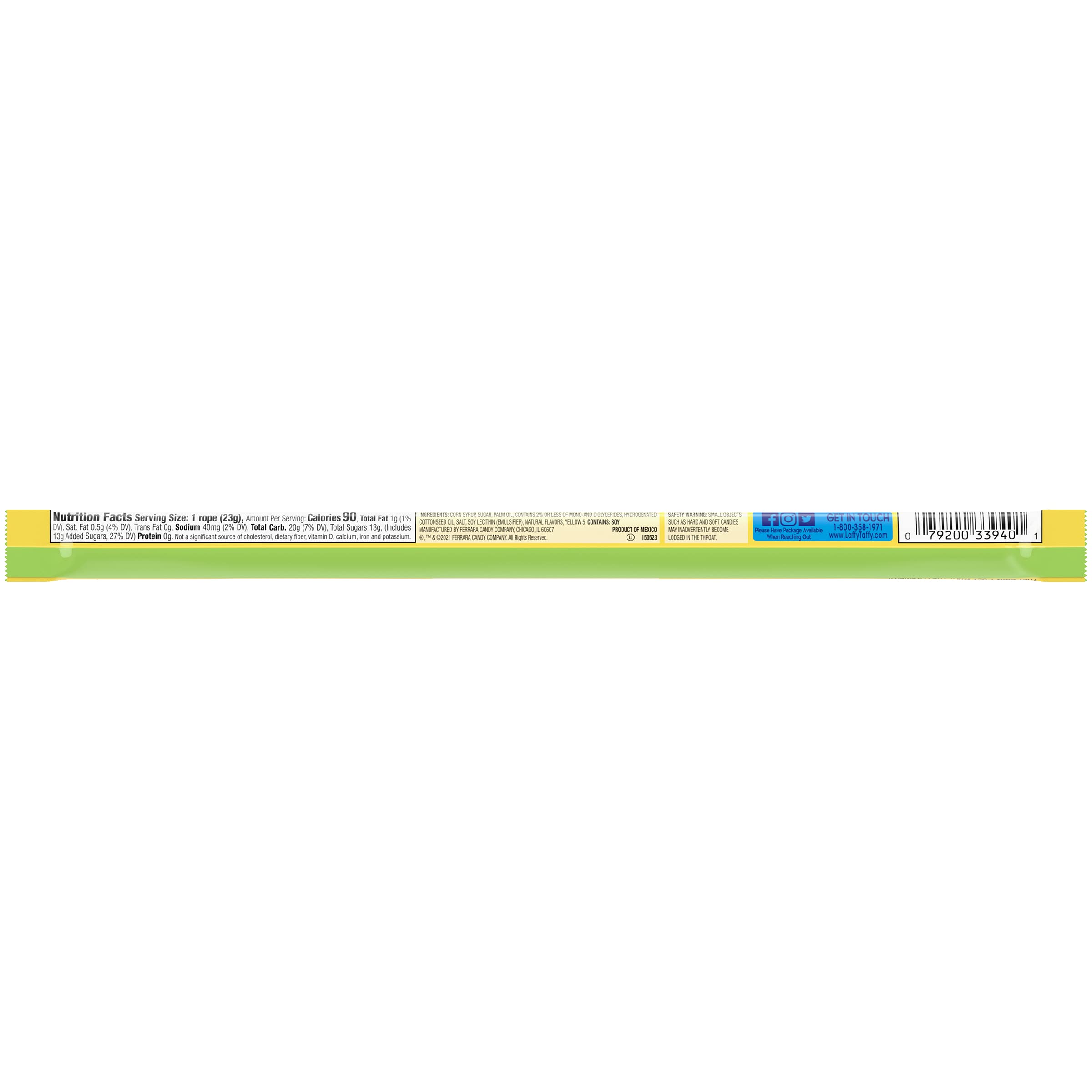 Laffy Taffy Rope Banana individually wrapped portions ideal for lunchboxes