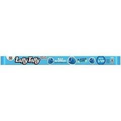 Laffy Taffy Rope Blue Raspberry colorful candy display on shelf