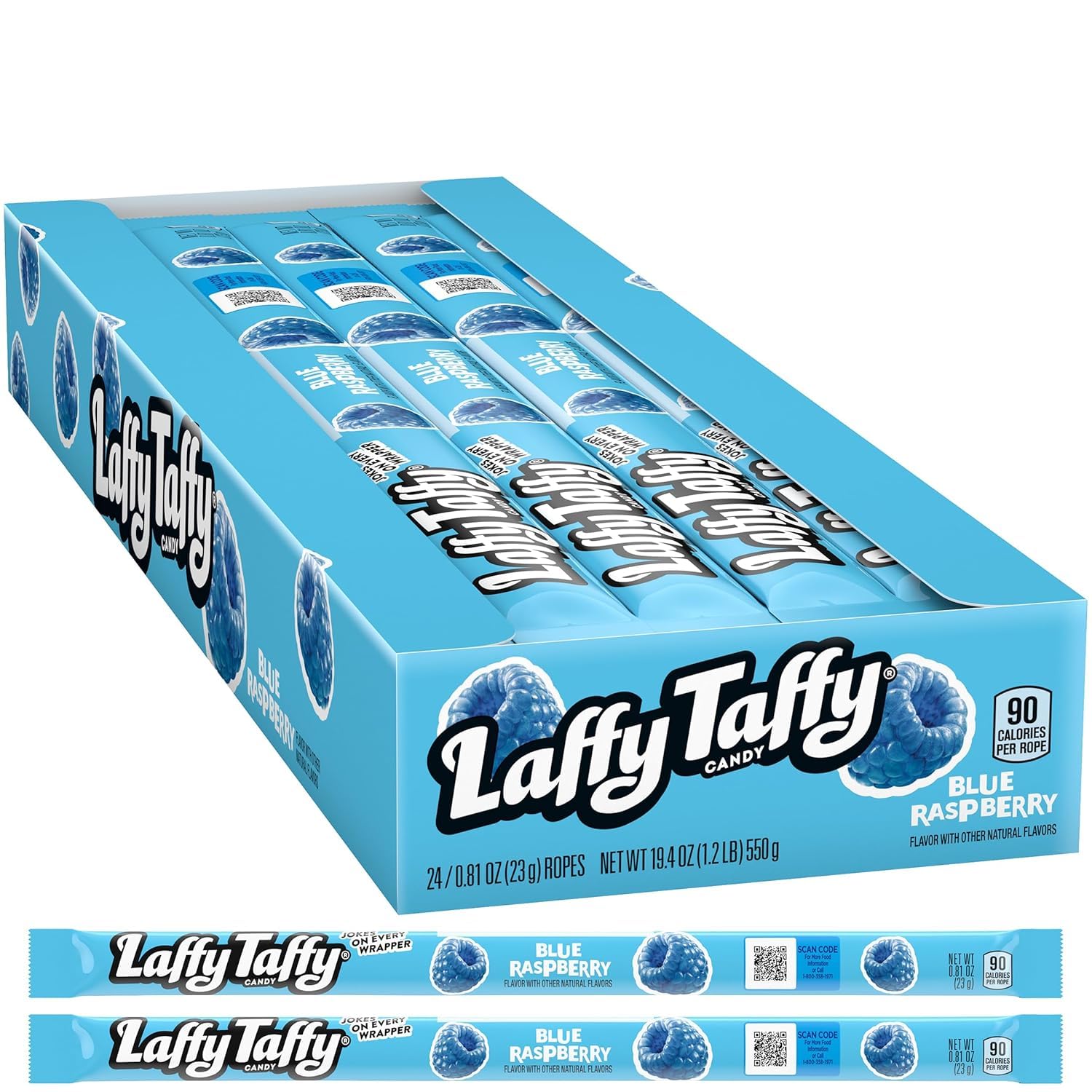 Laffy Taffy Rope Blue Raspberry individually wrapped candies for gifting