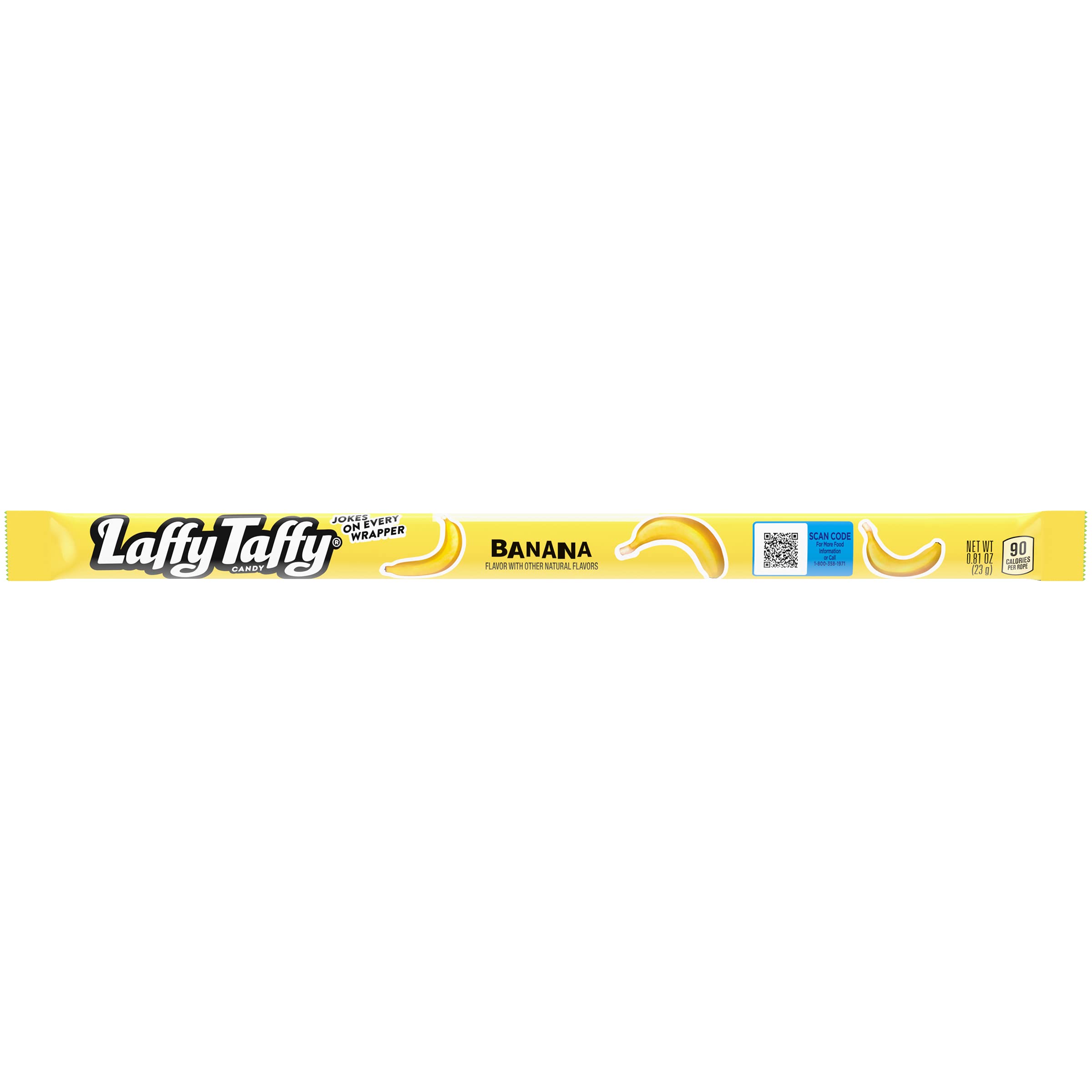 Laffy Taffy Rope Strawberry close-up colorful wrappers
