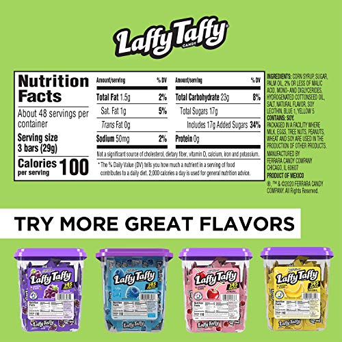 Laffy Taffy Sour Apple party favor pack for celebrations.
