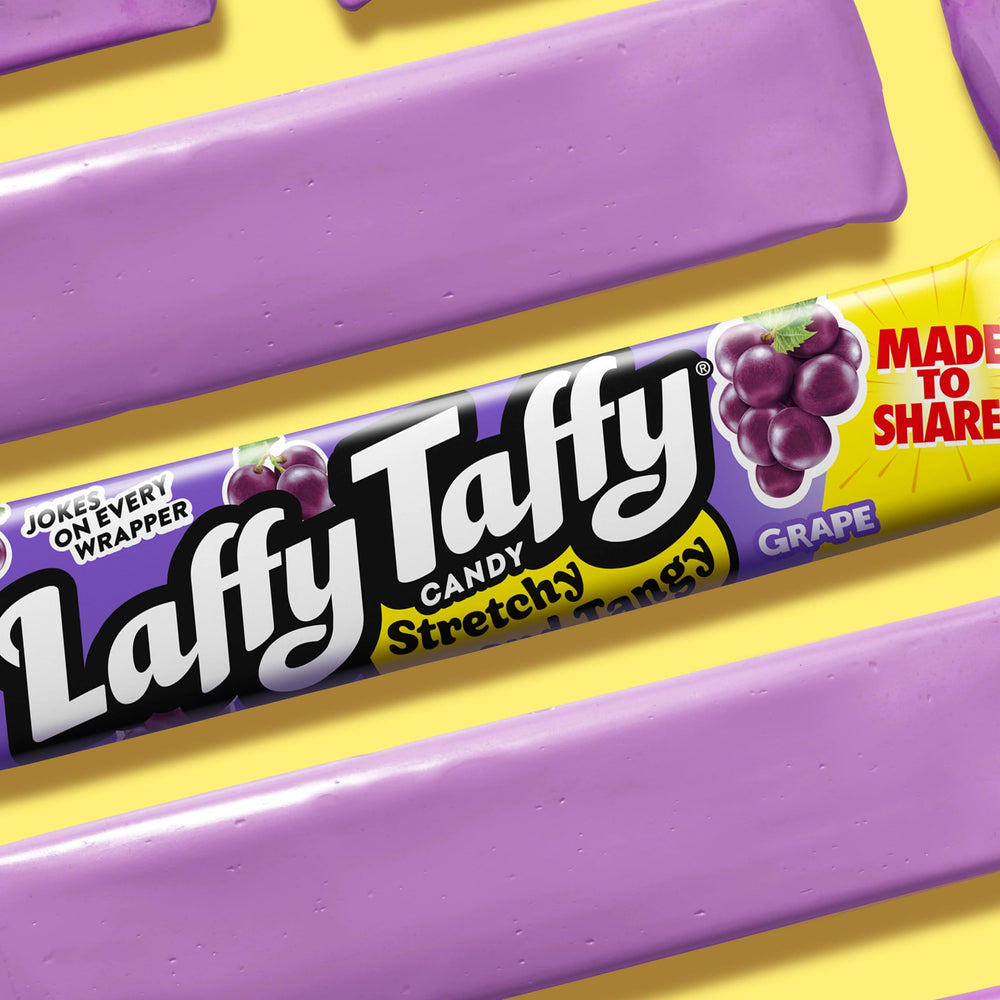 Laffy Taffy wrapper jokes add playful fun.