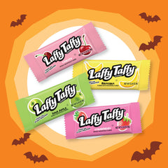 Laffy Taffy wrappers feature jokes, adding humor to every treat.