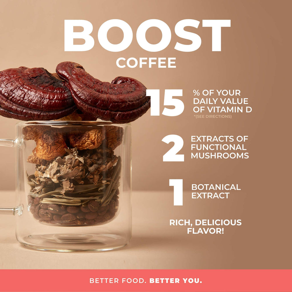 Laird Superfood Boost Coffee brew steaming to reveal full-bodied flavor