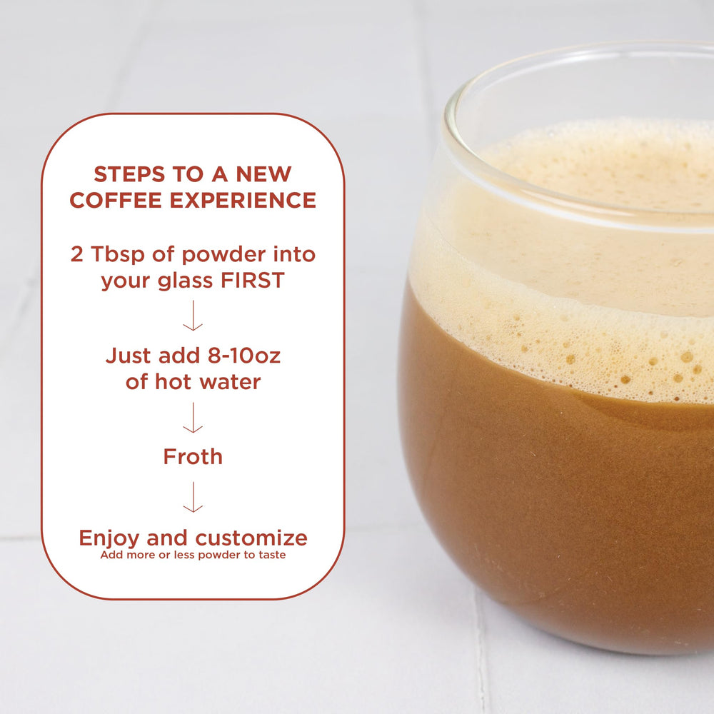Laird Superfood Chai Instant Latte on shelf signals versatile vegan option.