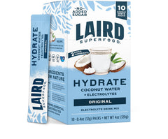 LAIRD SUPERFOOD Hydrate lemon stick ready to pour into water for natural hydration