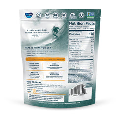 Laird Superfood Instant Latte Pumpkin Spice cup steam delivers warm, creamy texture for mornings.