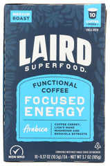 Laird Superfood K-Cups focus-energy-lions-mane with crisp aroma and potential mental clarity boost.