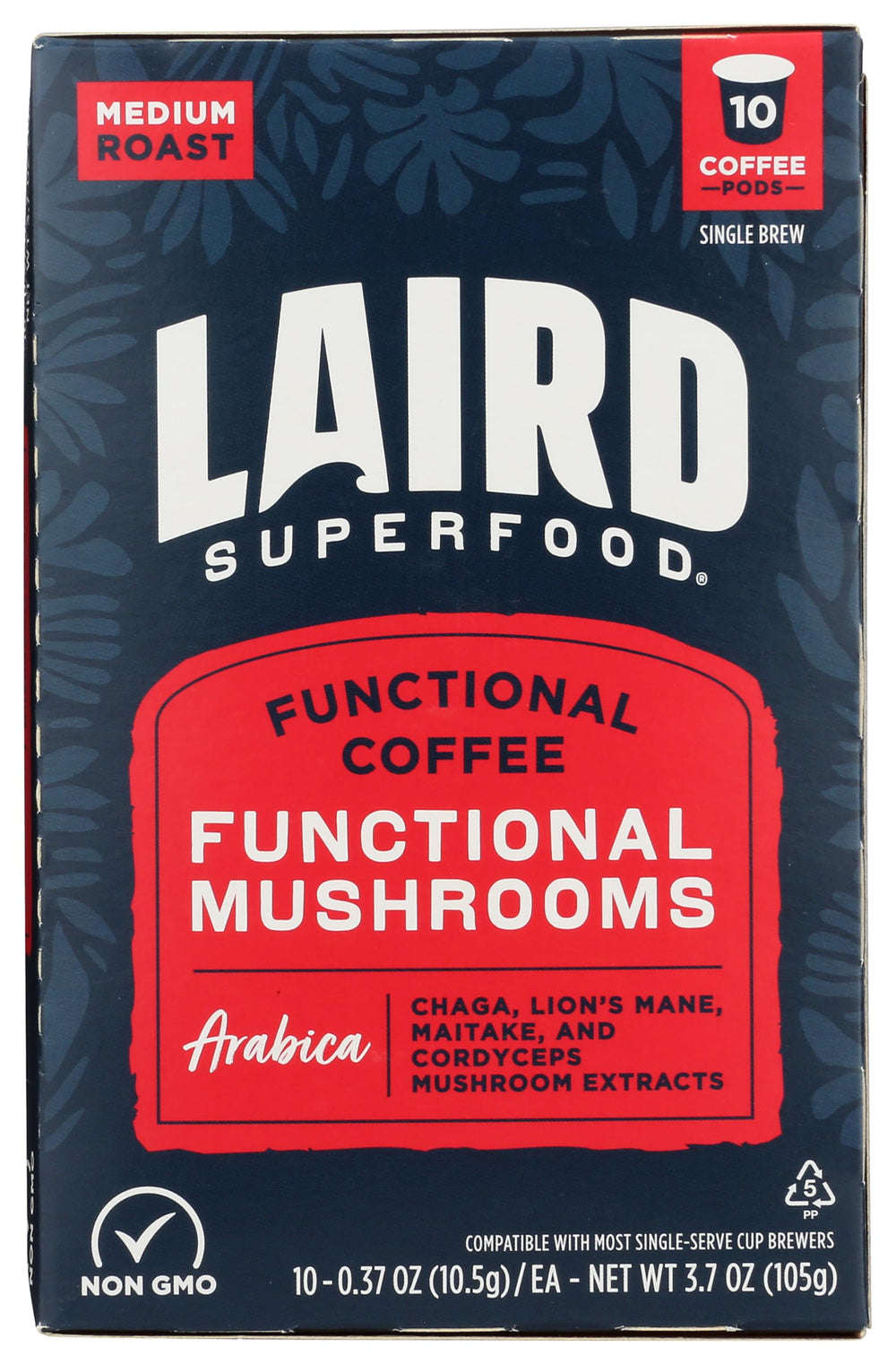 Laird Superfood K-Cups Medium Roast packaging for quick morning brew