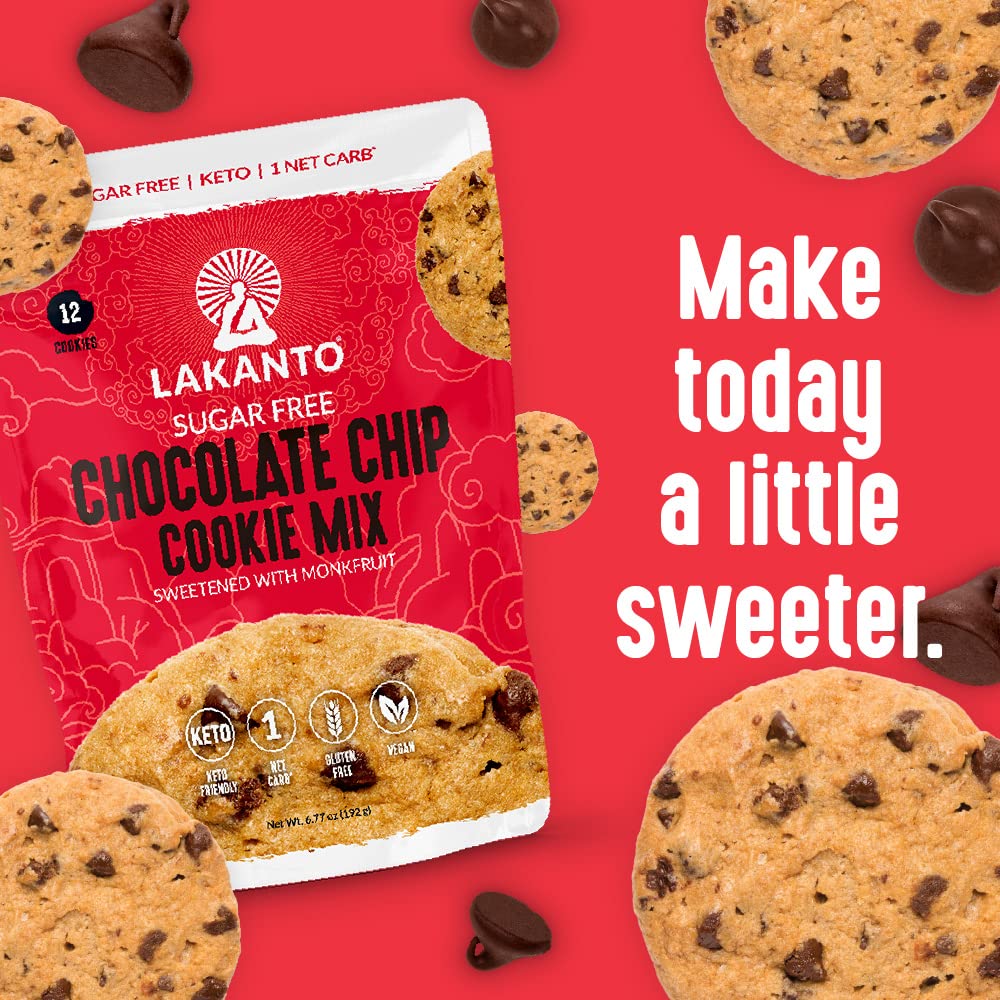 Lakanto 12 cookies ready to enjoy as a snack.