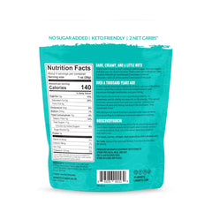 Lakanto almonds in a resealable on-the-go pouch for easy snacking.