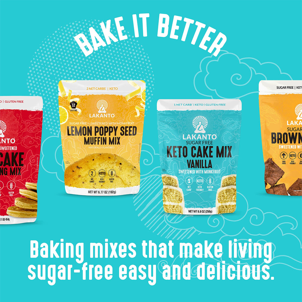 Lakanto banana nut muffins freshly baked with dairy-free option.