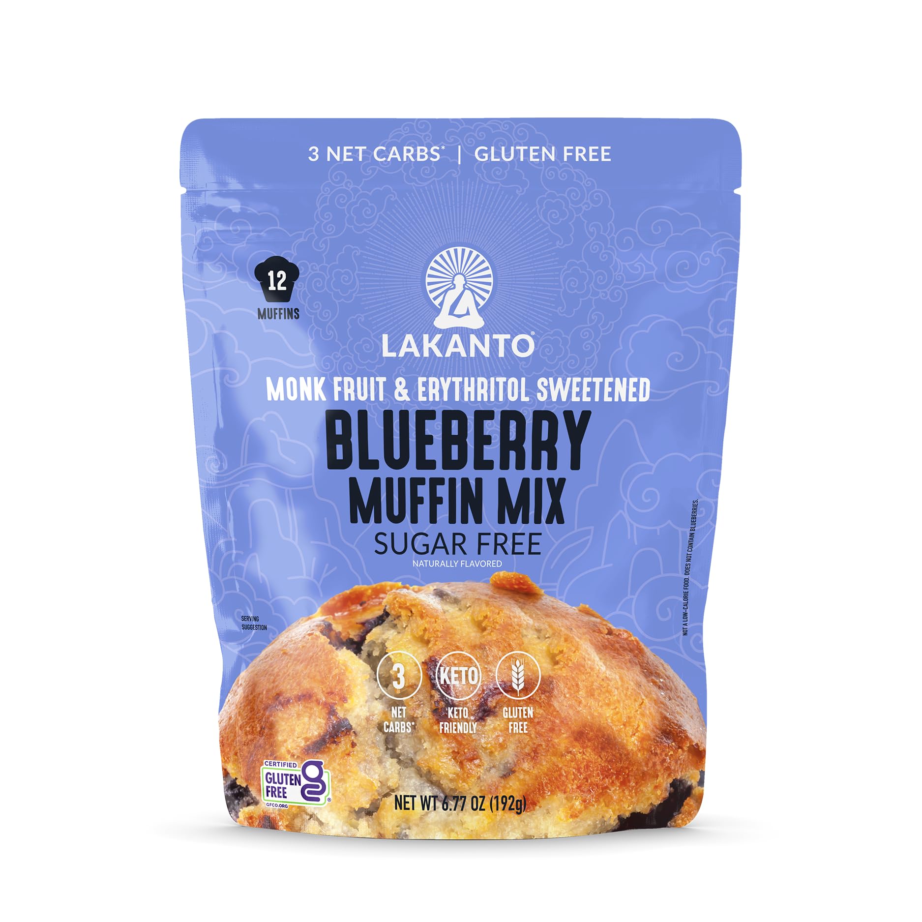 Lakanto Blueberry Muffin Mix batter ready in under 15 minutes for breakfast.