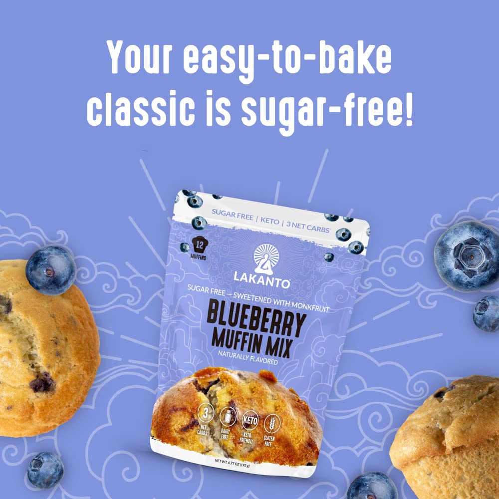 Lakanto Gluten-free muffin mix offers dairy-free options.