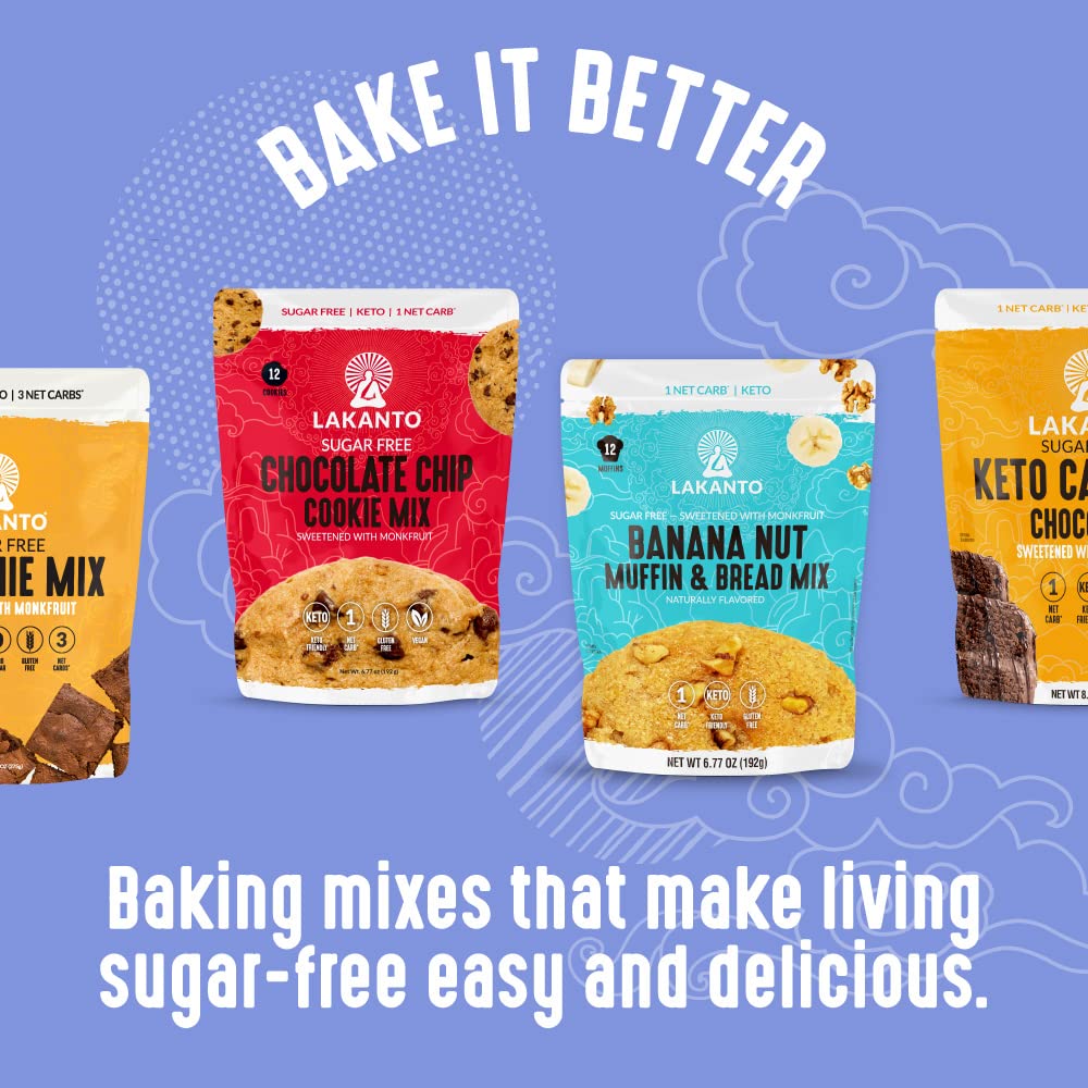 Lakanto Muffin Mix serving size helps plan batch snacks.
