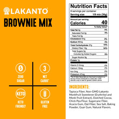 Mixing Lakanto brownie batter in a bowl for quick prep