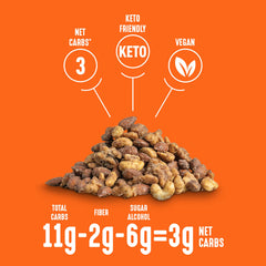 Serving suggestion with Lakanto Cinnamon Glazed nuts as an on-the-go snack