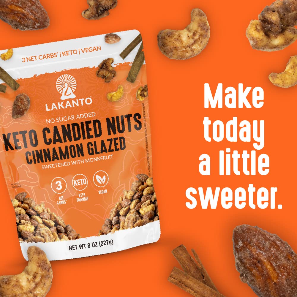 Keto-friendly vegan snack concept with monk fruit sweetness
