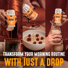 Lakanto Caramel Drops stirred into tea for warm caramel aroma.