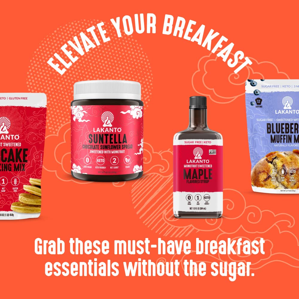 Lakanto Cinnamon Almond Crunch Granola vegan-friendly ingredients shown