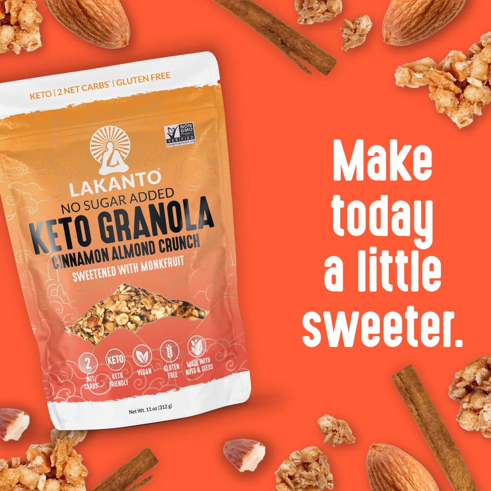 On-the-go Lakanto granola pack ready for travel or errands