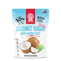 Lakanto Coconut Sugar with Monk Fruit pourable granules add caramel-like sweetness to drinks