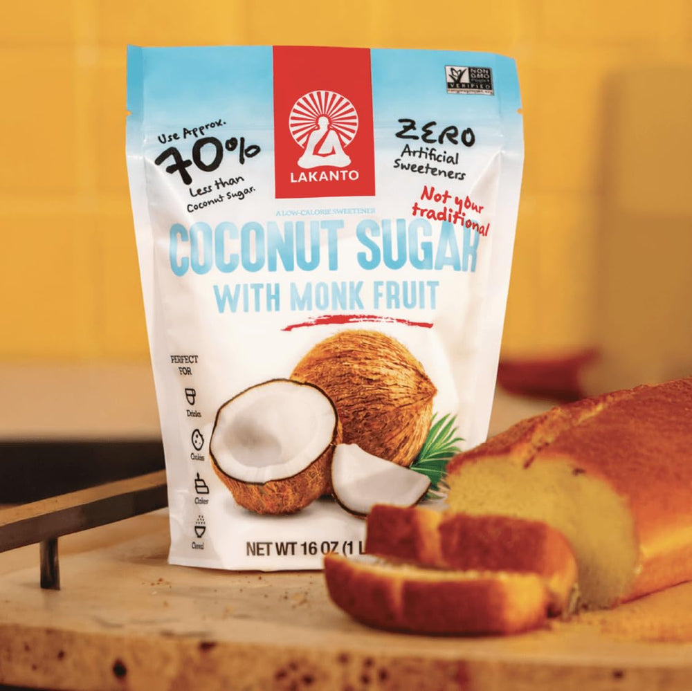 Lakanto Coconut Sugar with Monk Fruit creates a glossy glaze