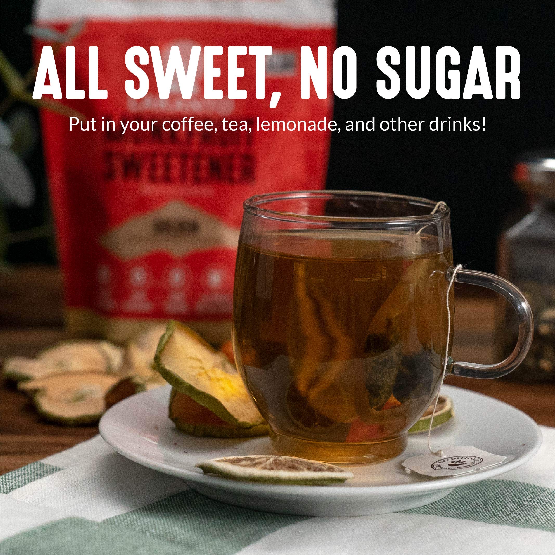 Baking with Lakanto Golden Monkfruit Sweetener in a mixing bowl