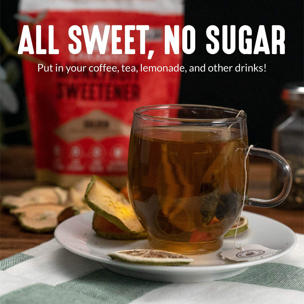 Baking with Lakanto Golden Monkfruit Sweetener in a mixing bowl