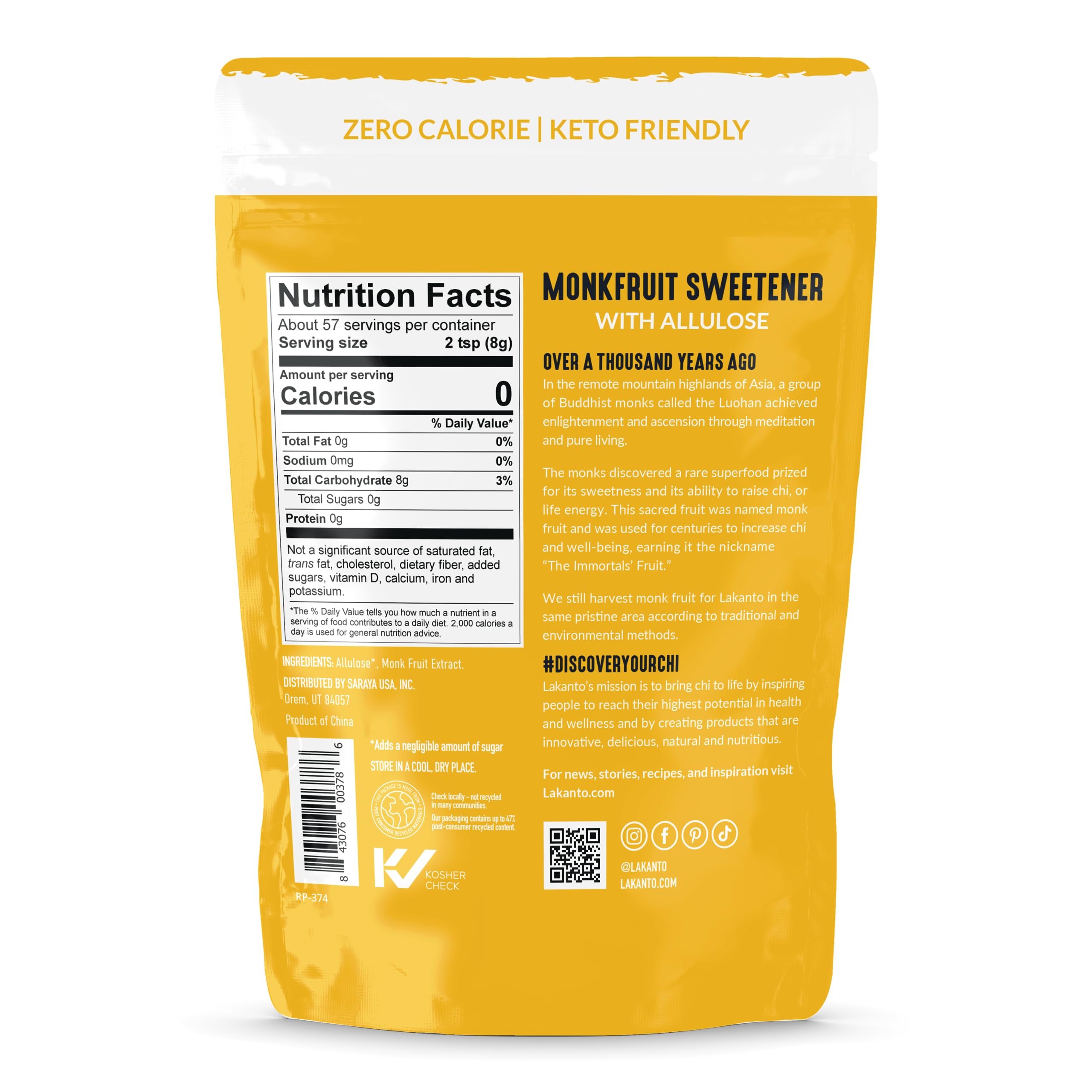 Lakanto Golden Monkfruit Sweetener dissolving in liquid for quick beverages
