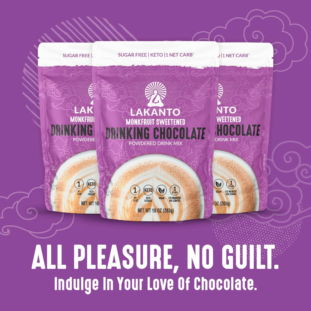 Keto friendly Lakanto cocoa mix suitable for vegan diets