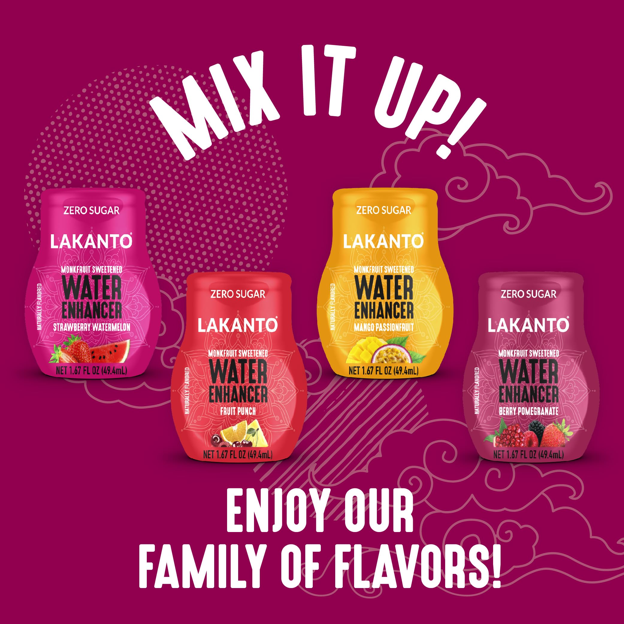 Close-up of Lakanto label highlighting monk fruit and erythritol blend