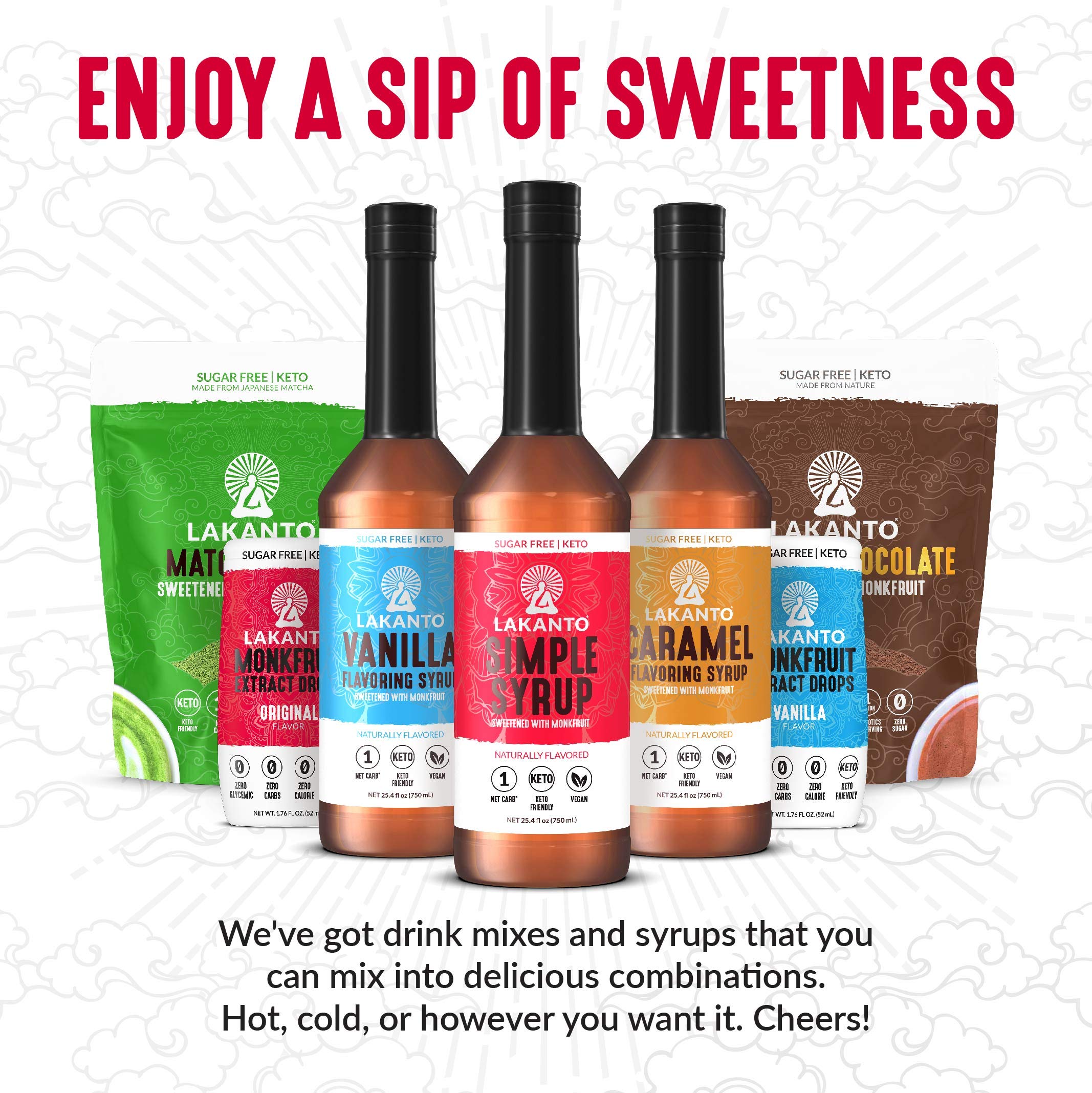 Lakanto Chocolate drops ideal for dairy drinks and desserts.