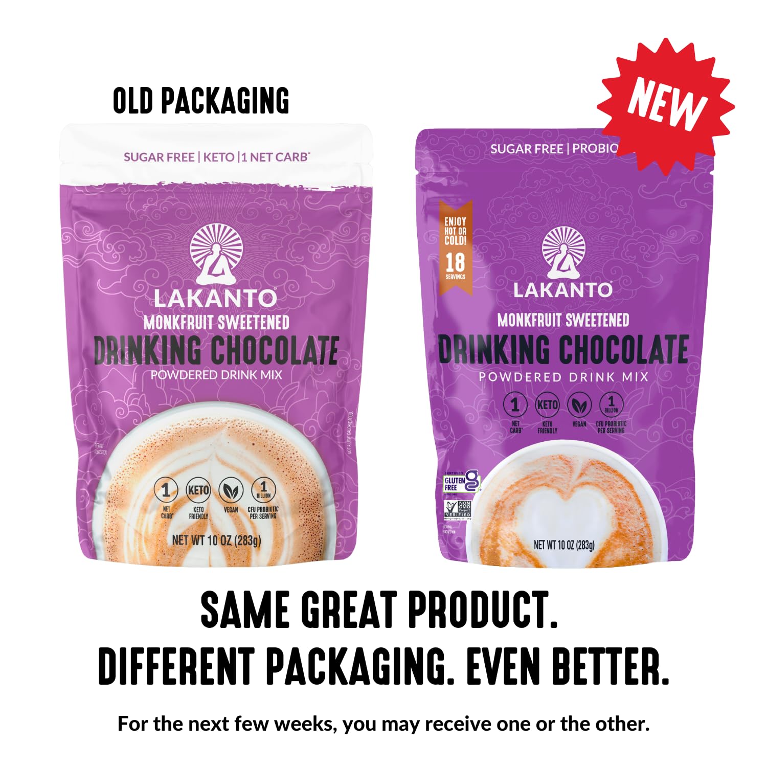 Monk fruit sweetener powder from Lakanto adding keto friendly sweetness