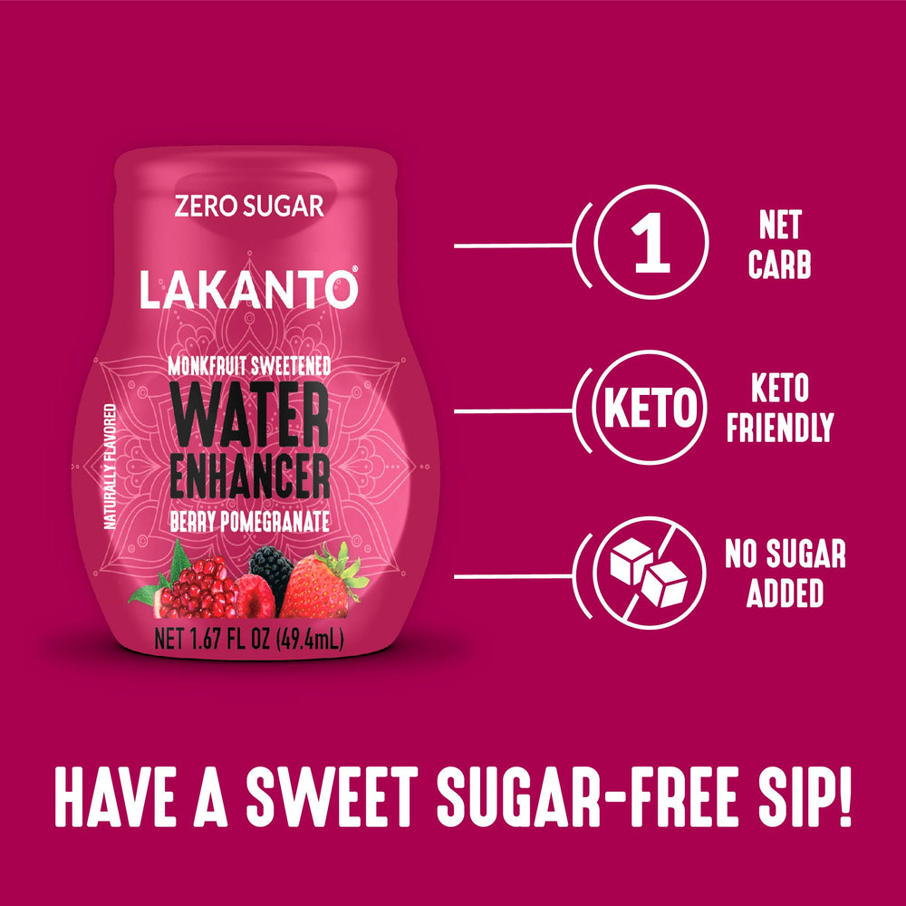 Lakanto on-the-go water enhancer bottle ready for travel