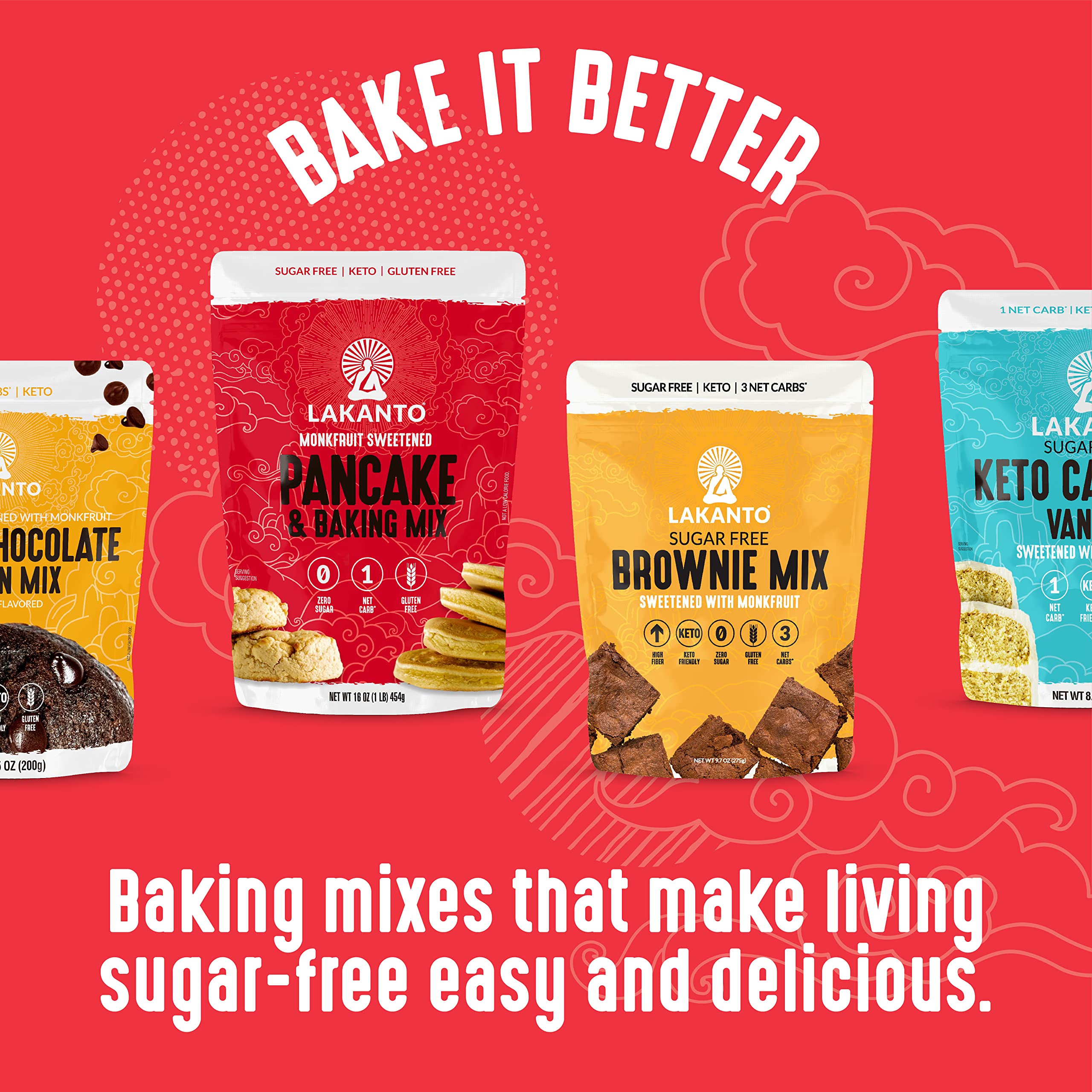 Lakanto oven-baked chocolate chip cookies with melty chips.
