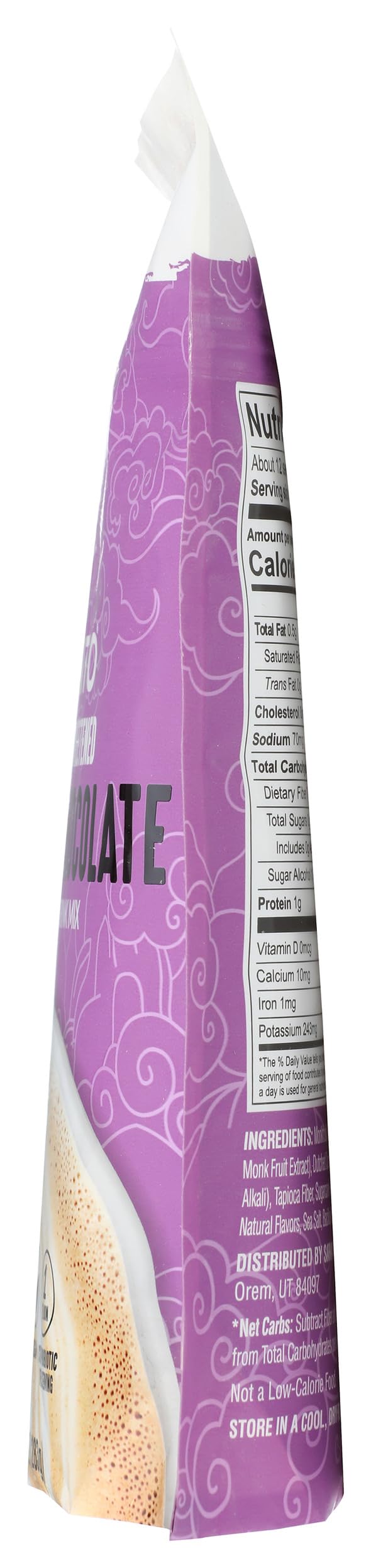 Lakanto probiotics label on the jar highlighting shelf-stable usability