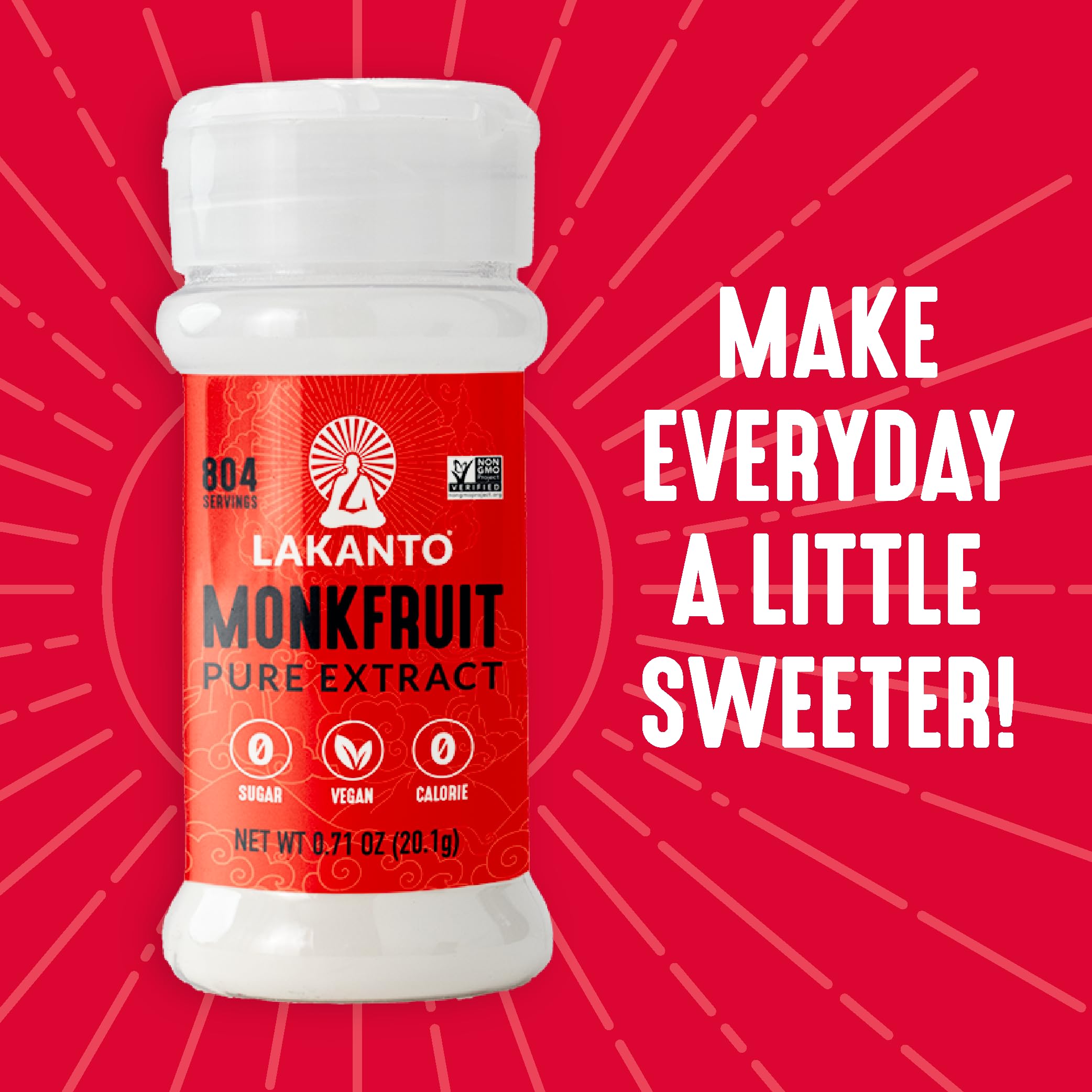 Cereal bowl with Lakanto powder adds quick, low-sugar sweetness