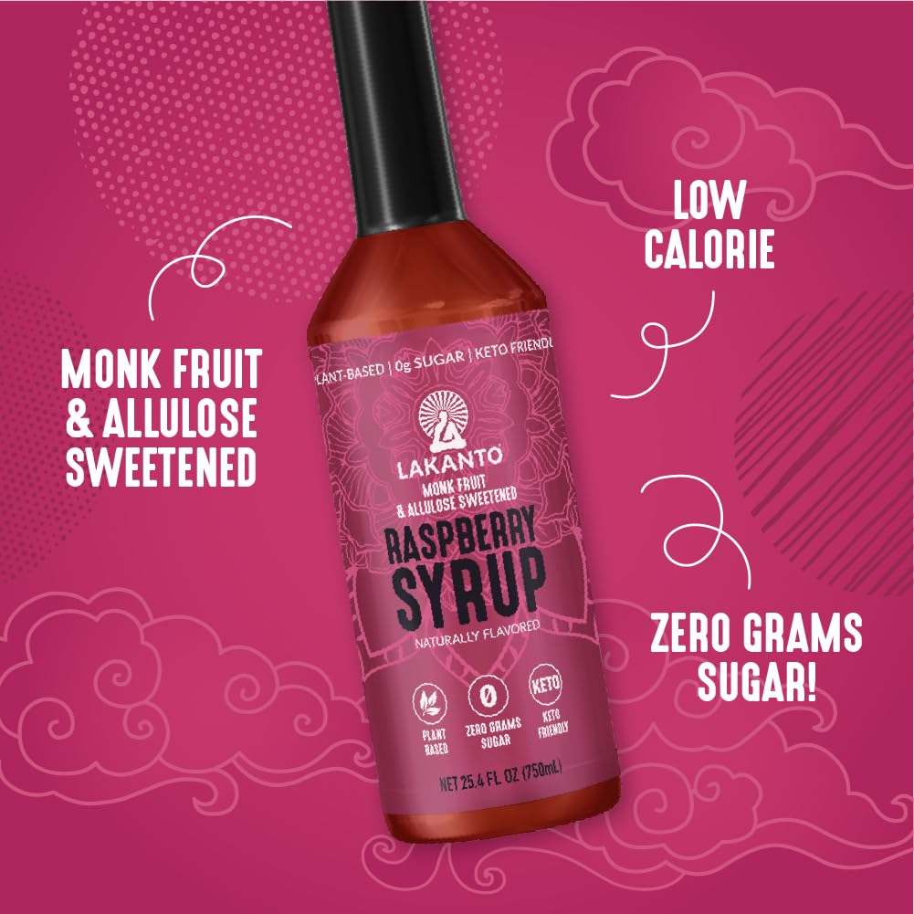 Lakanto Simple Syrup cocktail glass highlights zero calorie flavoring for mixed drinks