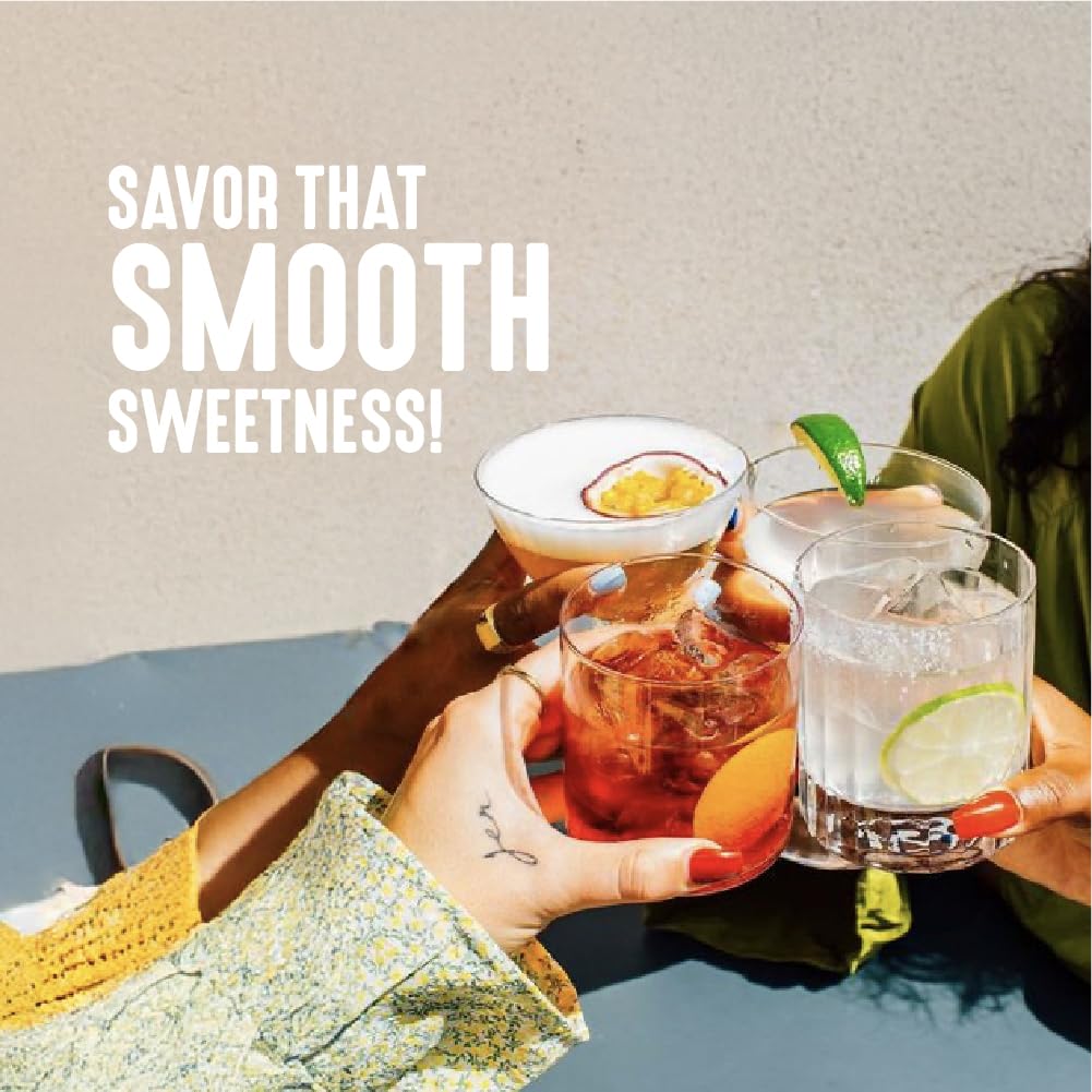 Lakanto Simple Syrup as a dessert topping with vanilla notes