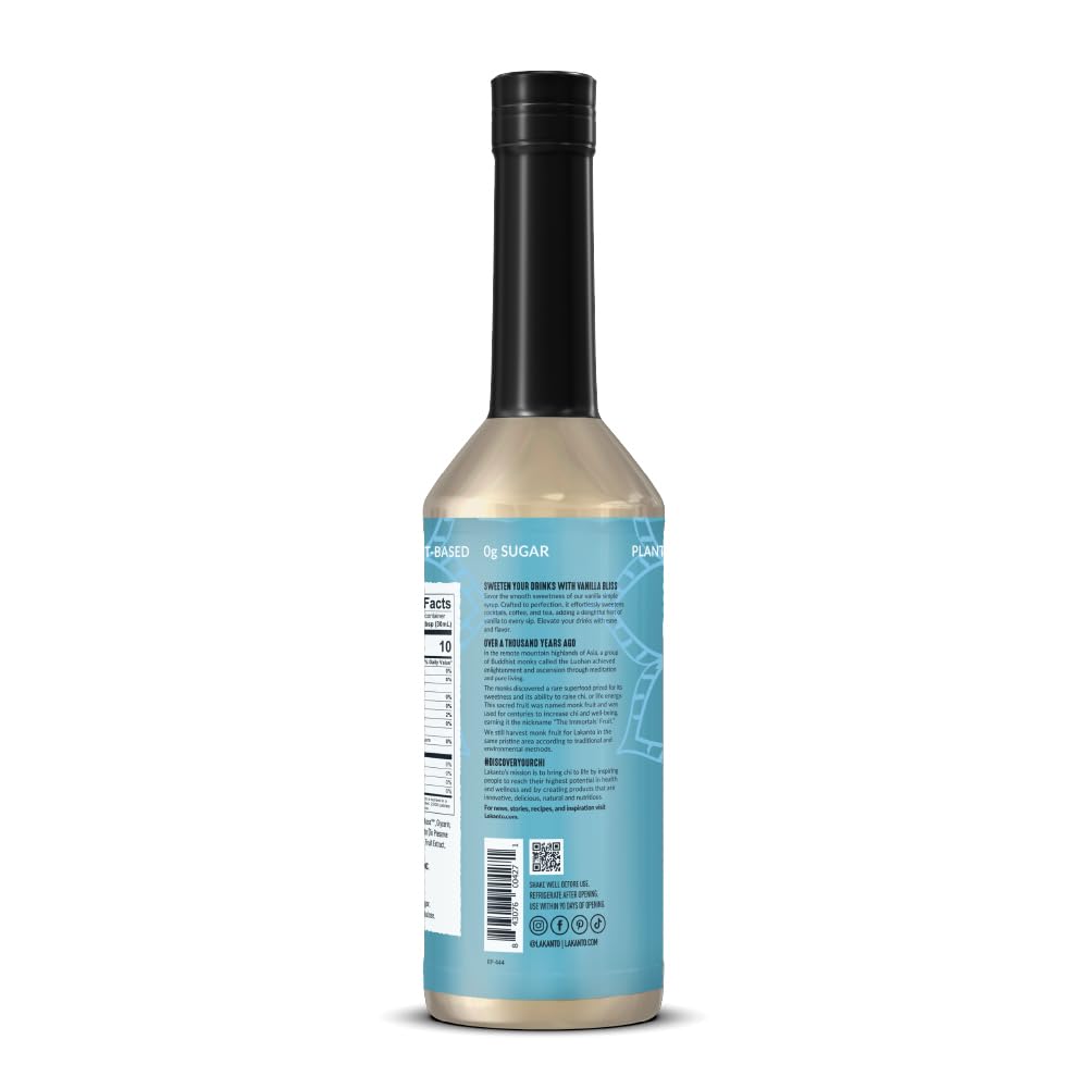 Lakanto Simple Syrup on a kitchen counter ready for daily use