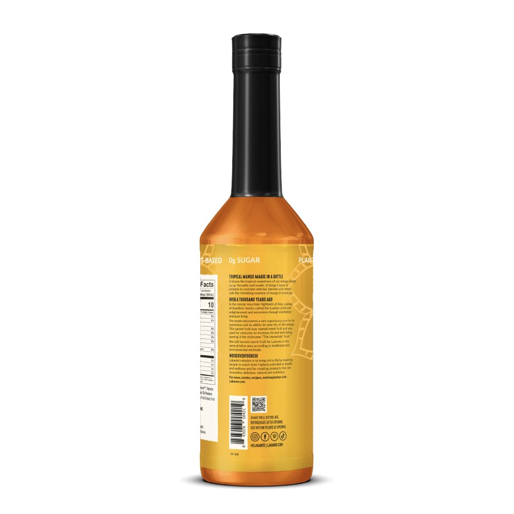 Dessert drizzle with Lakanto Mango Syrup over pancakes or yogurt.