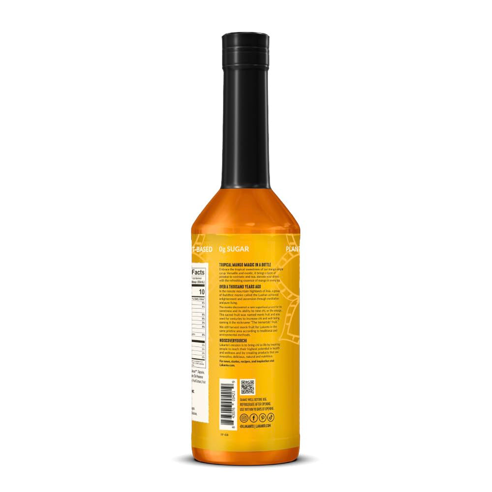 Dessert drizzle with Lakanto Mango Syrup over pancakes or yogurt.