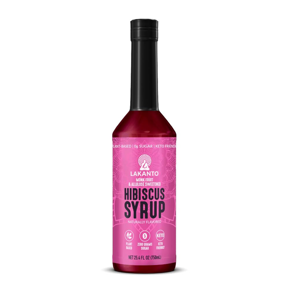 Lakanto Simple Syrup packaging highlighting 25.4 oz bottle