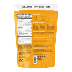 Lakanto brownie mix ingredients list featuring monk fruit and erythritol sweeteners