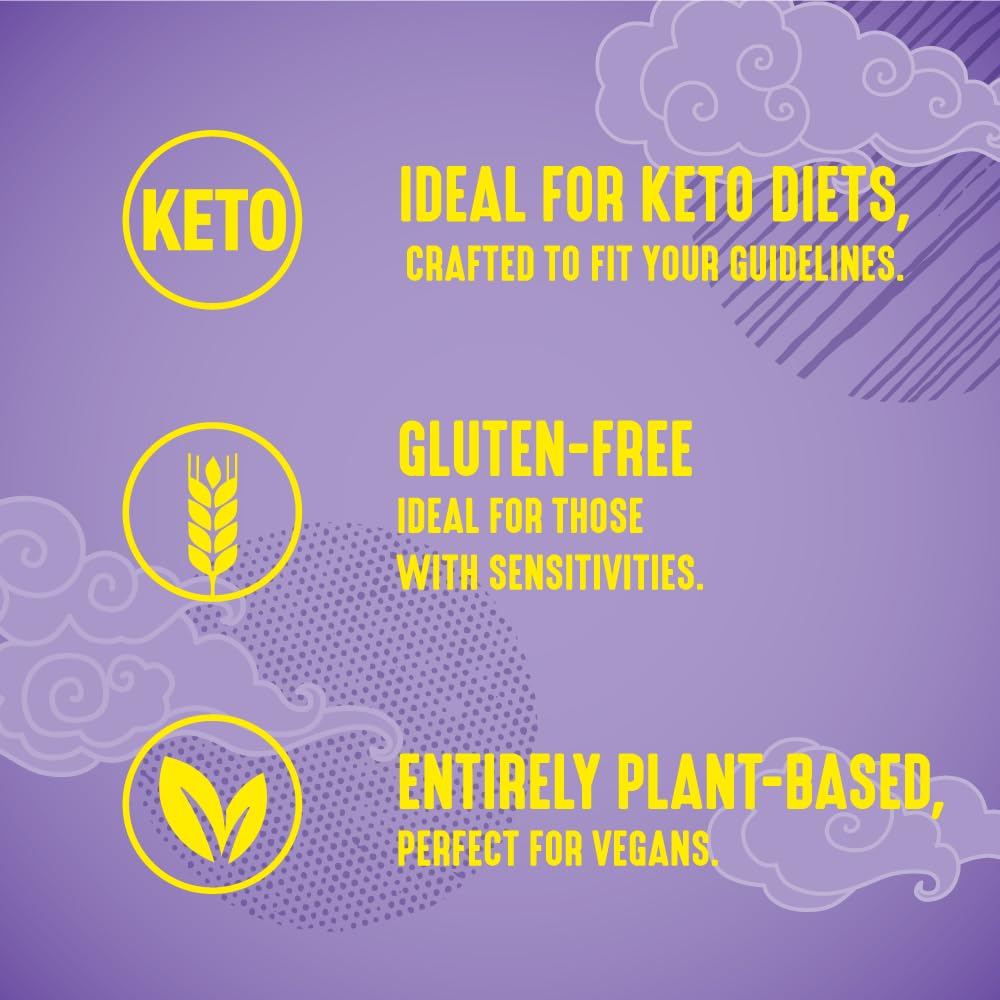 Gluten-free Lakanto cups icon signals safe snacking.
