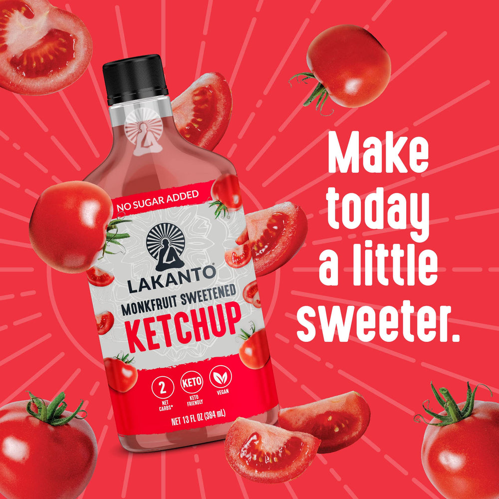 Lakanto Sugar-Free Ketchup pairing with grilled foods for extra flavor.