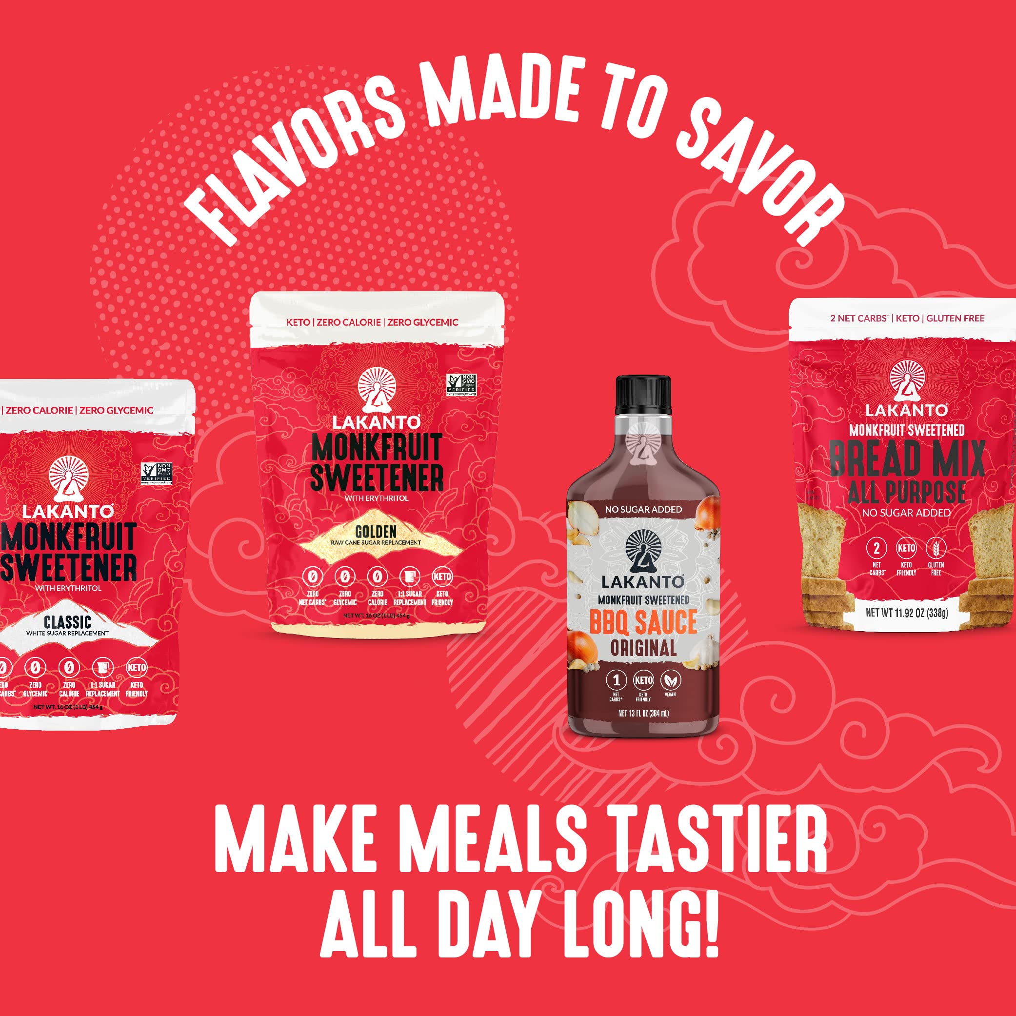 Lakanto Sugar-Free Ketchup on a plate, perfect with burgers and fries.